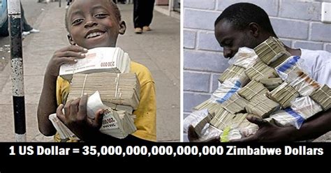 Zimbabwe Offers New Exchange Rate: $1 (USD) for 35,000,000,000,000,000 Zimbabwe Currency (ZWD)